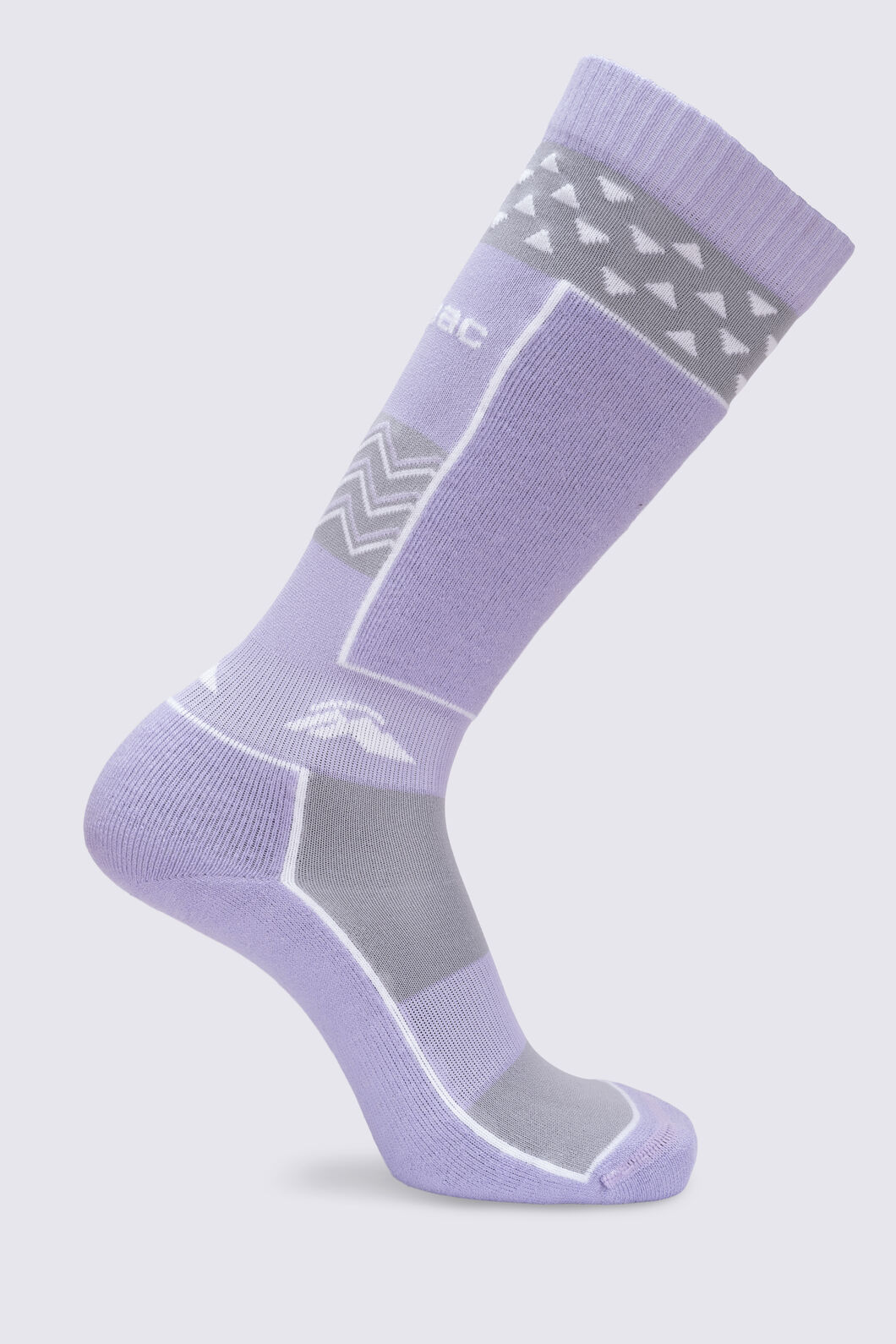 Macpac Tech Ski Sock, Lavender/High Rise, hi-res