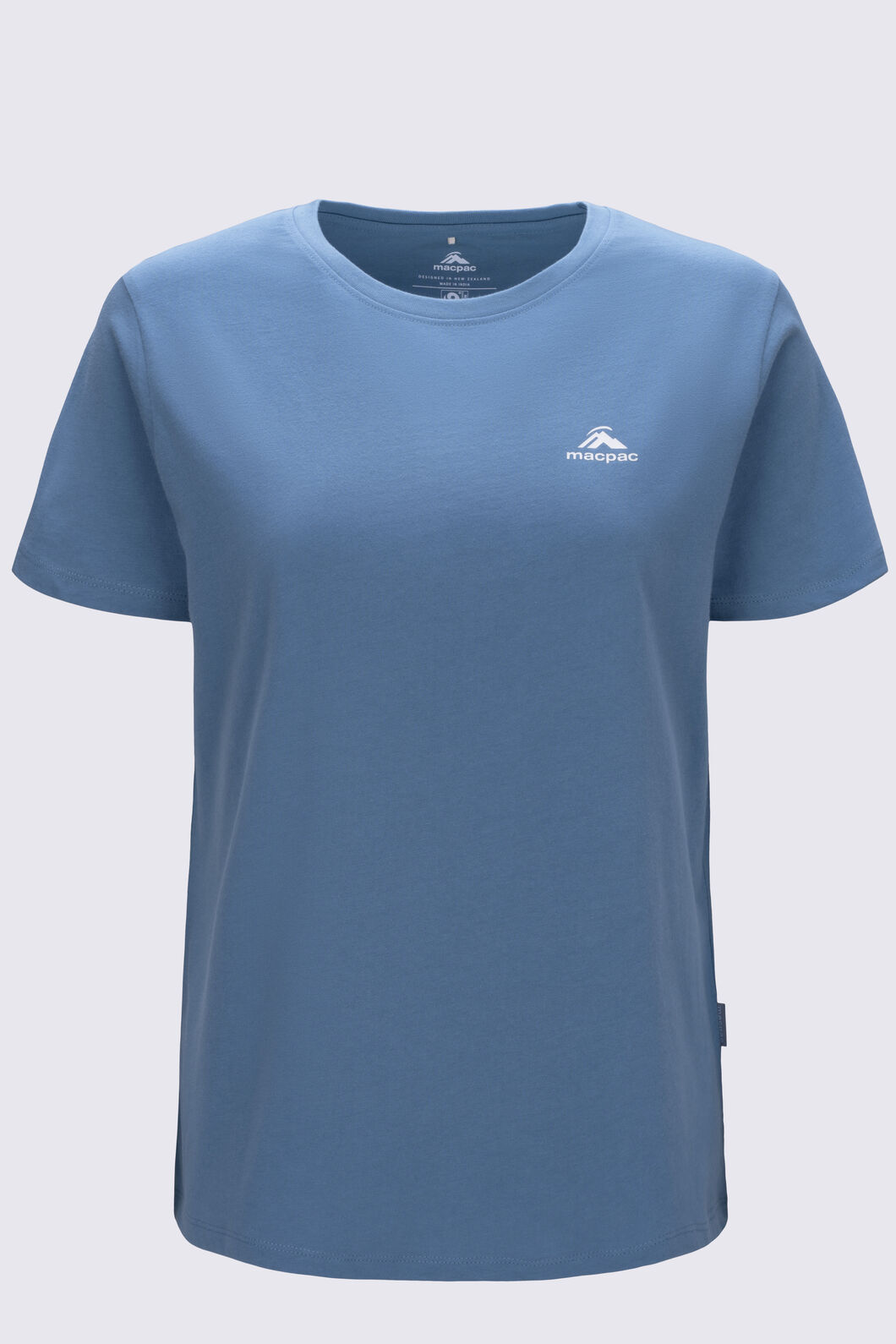 Macpac Women's Arthurs Pass NP Fairtrade Organic Cotton T-Shirt, Blue Shadow, hi-res