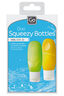 Go Travel Squeezy Bottles 100ml 2Pk, Clear, hi-res