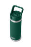 YETI® Rambler® Bottle with Straw Cap — 18 oz, Black Forest Green, hi-res