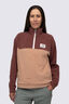 Macpac Women&rsquo;s Heritage Fleece Pullover, Andorra/Mocha Mousse/Moonbeam, hi-res