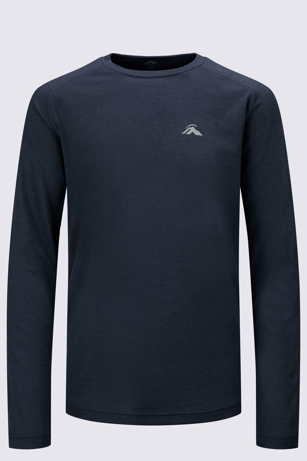 Macpac Kids' Cass Long-Sleeve T-Shirt, BLACK MARLE, hi-res