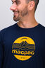 Macpac Men's Retro Graphic Long Sleeve T-Shirt, Navy, hi-res
