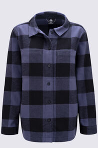 Macpac Women's Hudson Overshirt, Peacoat Plaid, hi-res