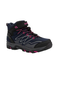 Hi Tec Kids' Blackout WP Mid Hiking Boots, Navy/Magenta, hi-res