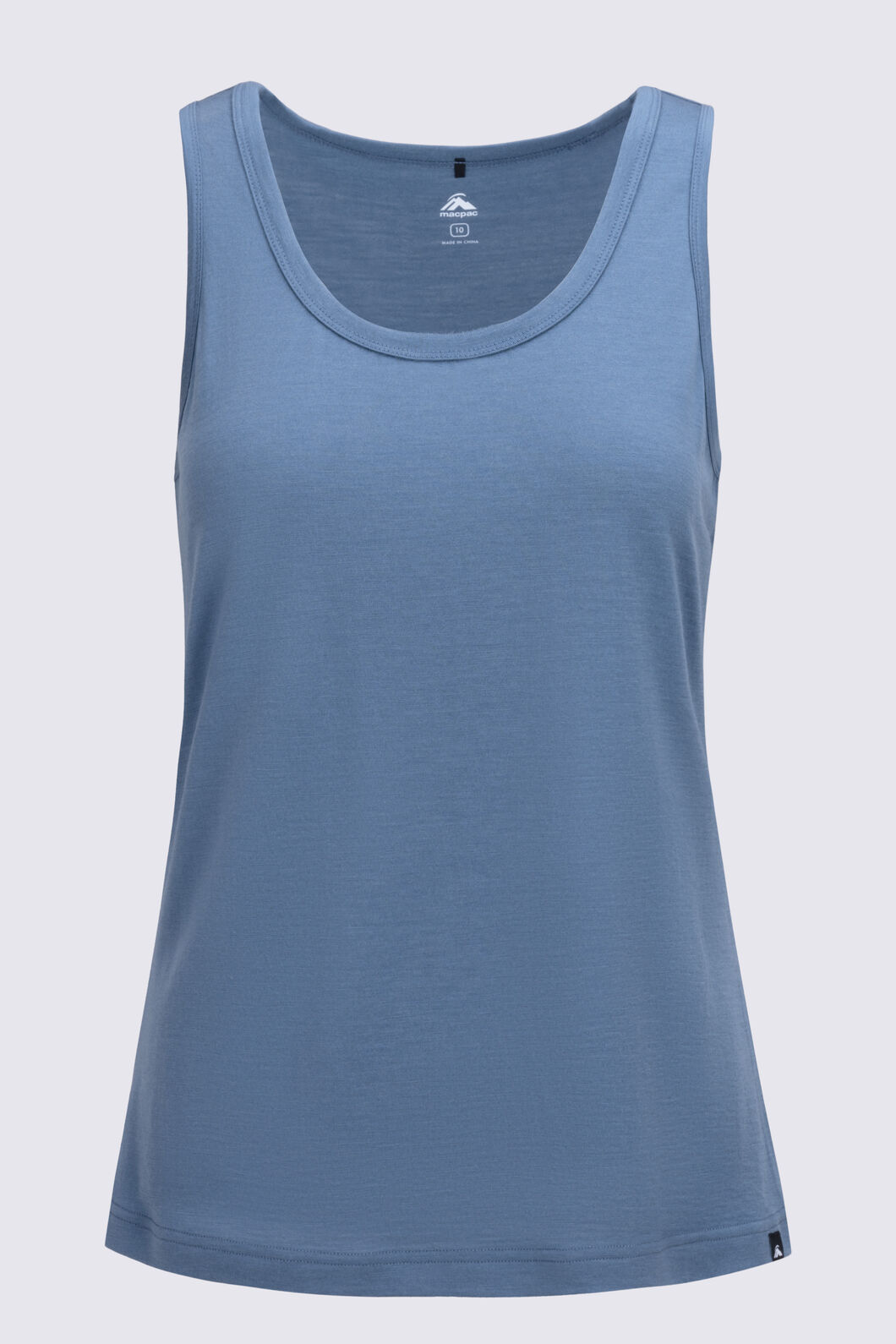Macpac Women's Merino 180 Tank Top, China Blue, hi-res