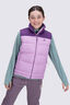 Macpac Kids' Halo Down Vest, Plum/Orchid, hi-res