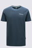 Macpac Men's Abstract Nature New Cotton Short Sleeve T-Shirt, Midnight Navy, hi-res