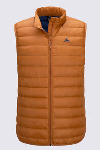 Macpac Men's Uber Light Down Vest ♺, Pumpkin Spice, hi-res