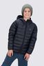 Macpac Kids' Uber Light Hooded Down Jacket, Black, hi-res