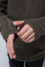 Macpac Kids' Mini Mountain Fleece Hoodie, Black/Grape Leaf, hi-res