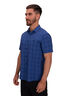 Macpac Men's Travel Lite Short Sleeve Shirt, Sodalite Blue Check, hi-res