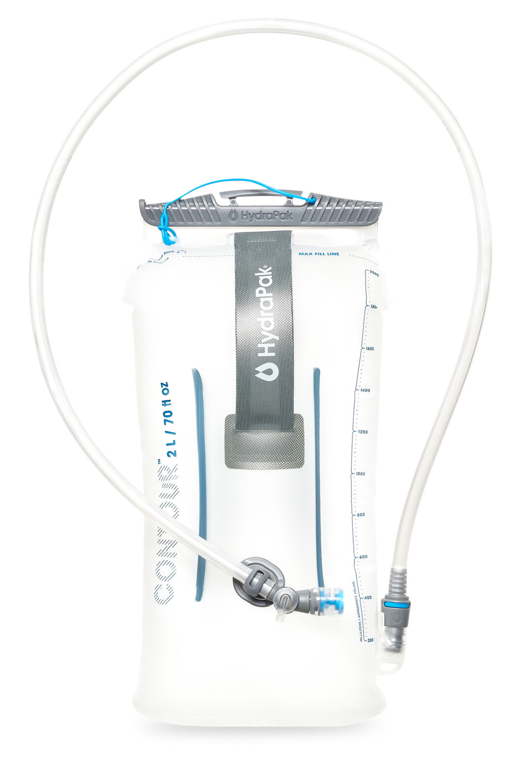 HydraPak Contour &mdash; 2L, Clear/Blue, hi-res
