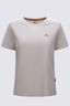 Macpac Women's Abel Tasman Topo Fairtrade Organic Cotton Short Sleeve T-Shirt, Moonbeam, hi-res
