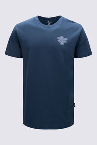 Macpac Men's Cameron Hut Fairtrade Organic Cotton Short Sleeve T-Shirt, Midnight Navy, hi-res