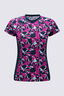 Macpac Women's Short Sleeve Rash Top, Deep Teal Shatter, hi-res