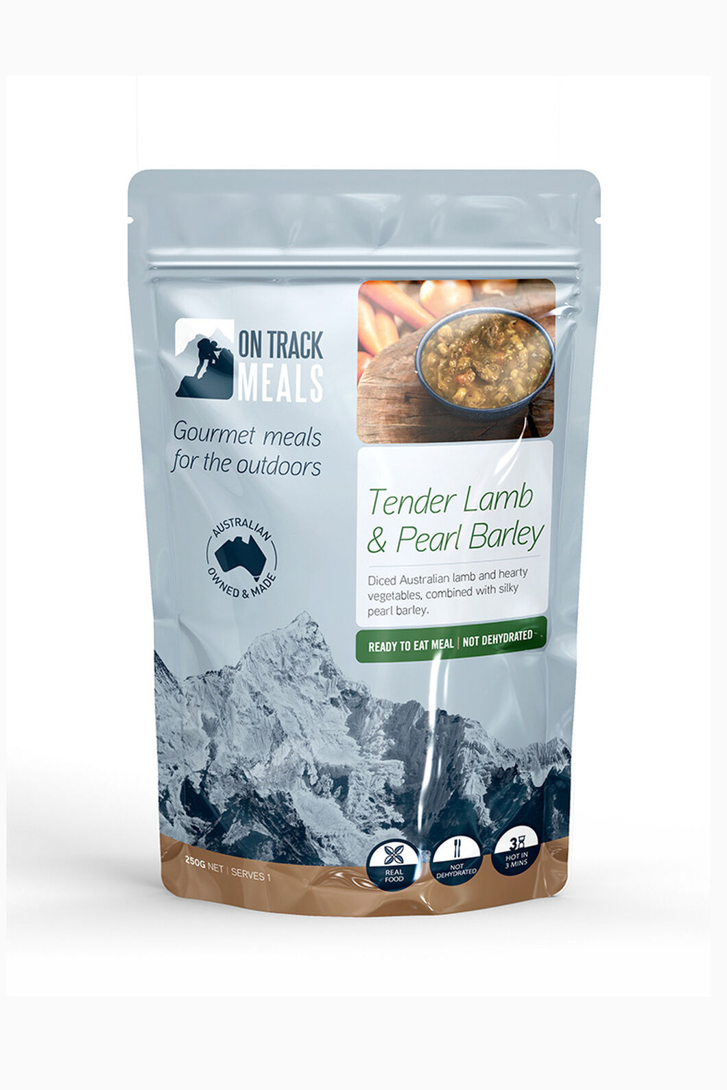 On Track Meals Tender Lamb & Pearl Barley 250g Ready-to-eat, None, hi-res