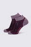 Macpac Trail Quarter Sock — 2 Pack, Fig/Raindrops, hi-res
