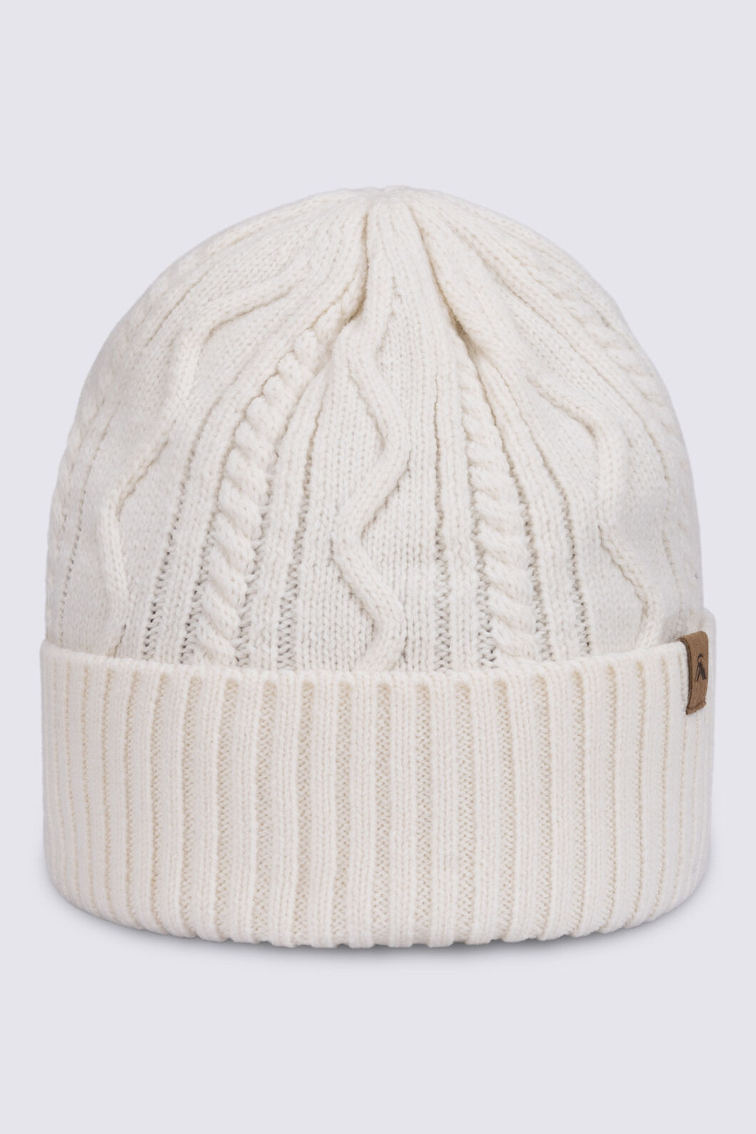 Macpac Cable Knit Merino Blend Beanie, Tofu, hi-res