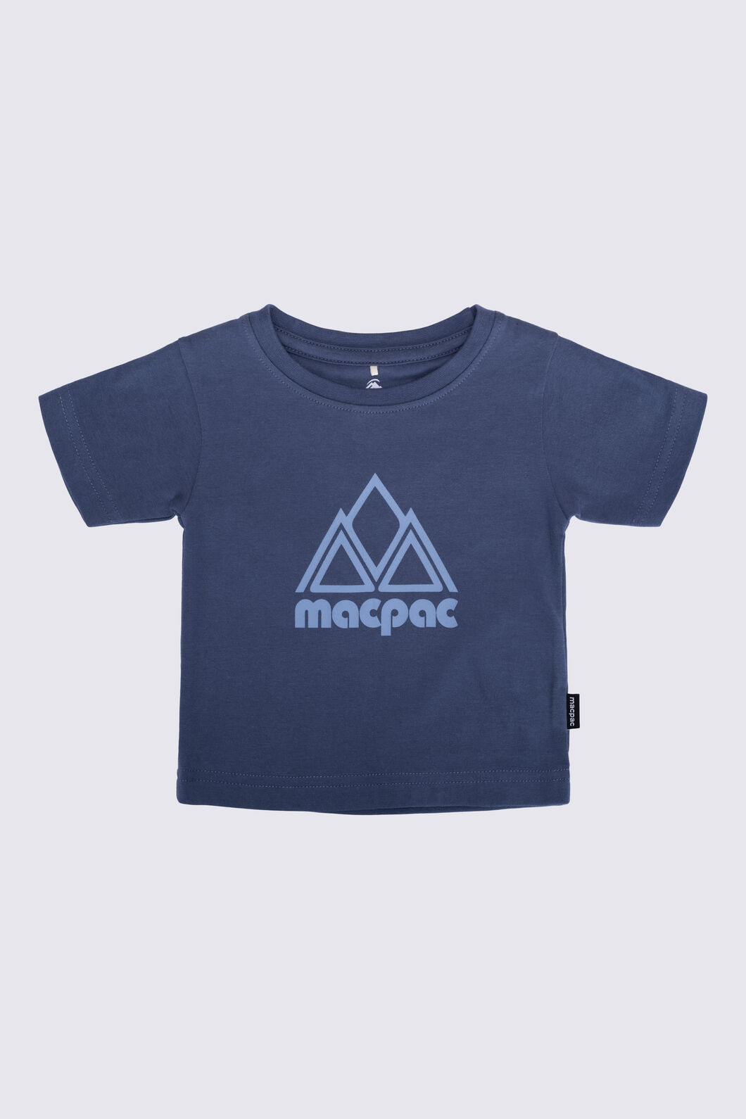 Macpac Baby Short Sleeve Crew, Vintage Indigo, hi-res