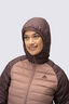 Macpac Women's Uber Light Hooded Down Jacket ♺, Huckleberry/Burlwood, hi-res