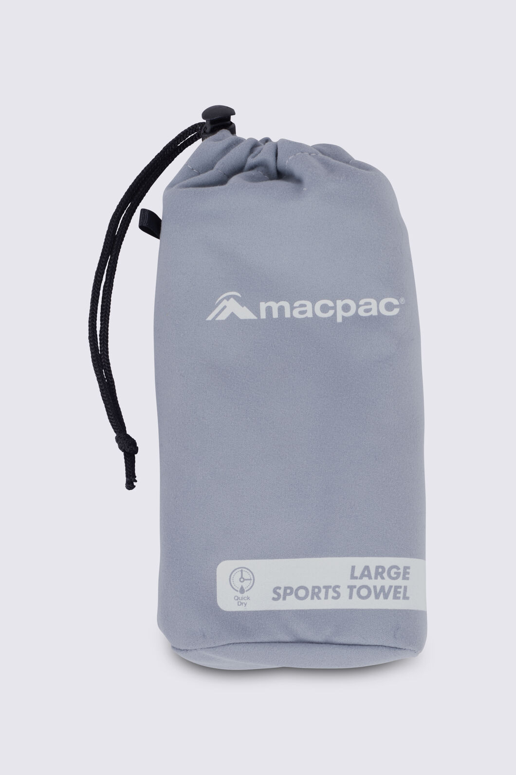 Macpac Sports Towel Large, Charcoal, hi-res
