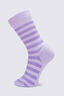 Macpac Kids' Footprint Sock, Pastel Lilac/Sunlit Allium, hi-res