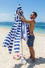 CoolCabanas Beach Shelter, Blue/White Stripe, hi-res