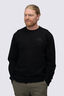 Macpac Men's Vintage Heavyweight Fairtrade Organic Cotton Crew, Black, hi-res