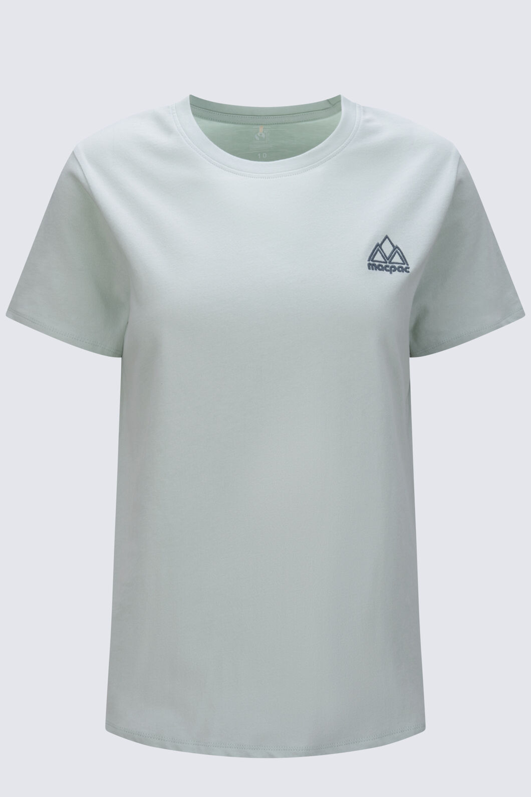Macpac Women's Vintage Embroidered Fairtrade Organic Cotton T-Shirt, Surf Spray, hi-res