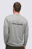 Macpac Men's Stamp Fairtrade Organic Cotton Long Sleeve T-Shirt, Grey Marle, hi-res