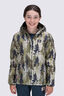 Macpac Kids' Pulsar Alpha Hooded Insulated Jacket, Grape Leaf/Green Camo Print, hi-res