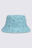 Macpac Winger Reversible Bucket Hat, Pool Blue Print/Black, hi-res