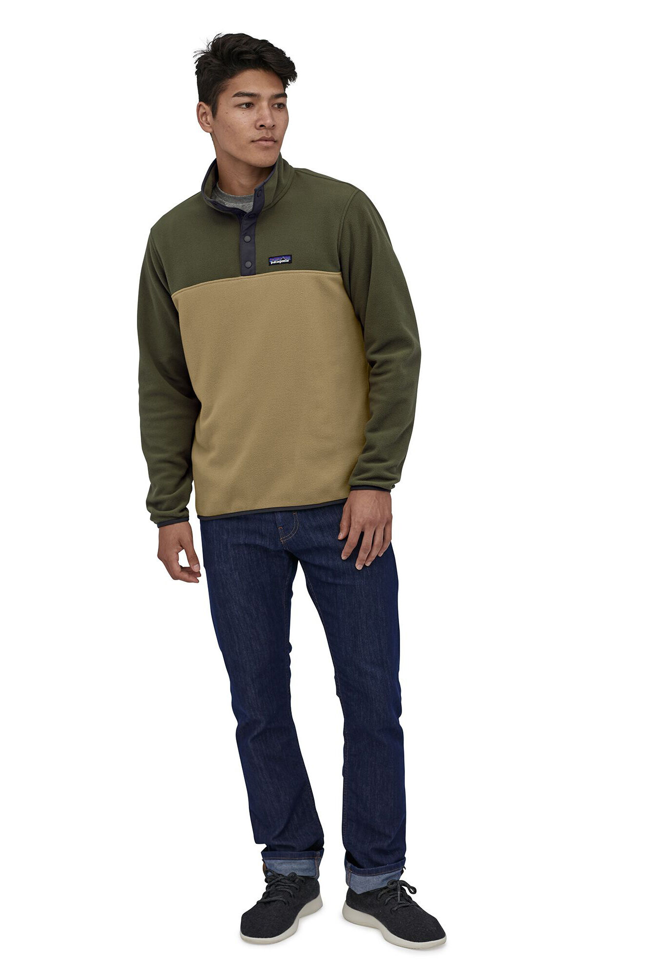 men's micro d fleece pullover