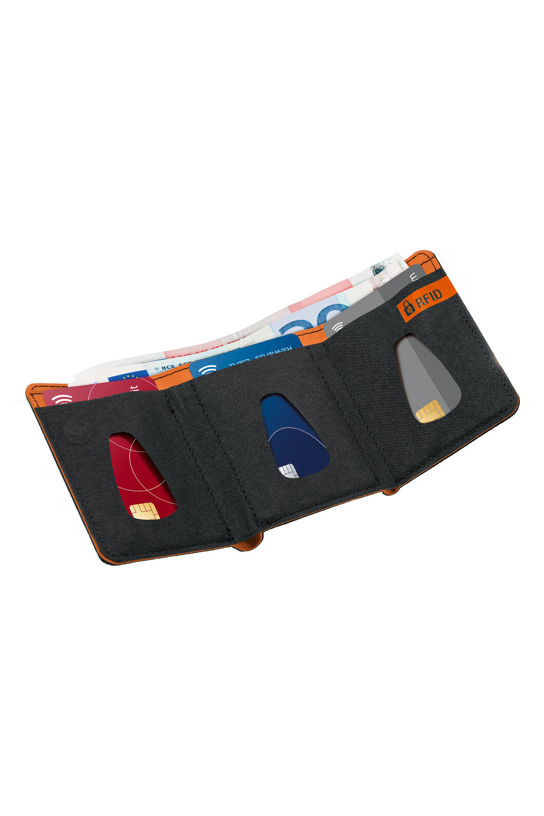 Go Travel Go RFID Micro Wallet, Black, hi-res