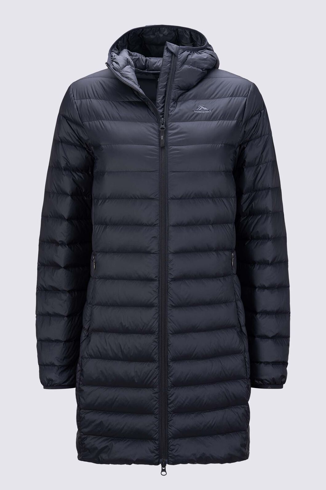 Macpac Women's Uber Light Hooded Down Coat ♺, Black, hi-res