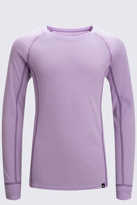 Macpac Kids' Geothermal Long Sleeve Top, Pastel Lilac, hi-res