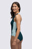 Macpac Women's Southshore Active One Piece Swimsuit, Deep Teal/Icy Morn, hi-res