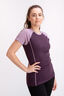 Macpac Women's Geothermal Short Sleeve Top, Plum Perfect/Elderberry, hi-res