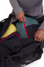 Macpac 80L Wheeled Duffel Bag, Black, hi-res