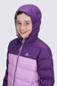 Macpac Kids' Halo Hooded Down Jacket, Plum/Orchid, hi-res