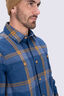 Macpac Men's Bannock Shirt, Insignia Blue Plaid, hi-res