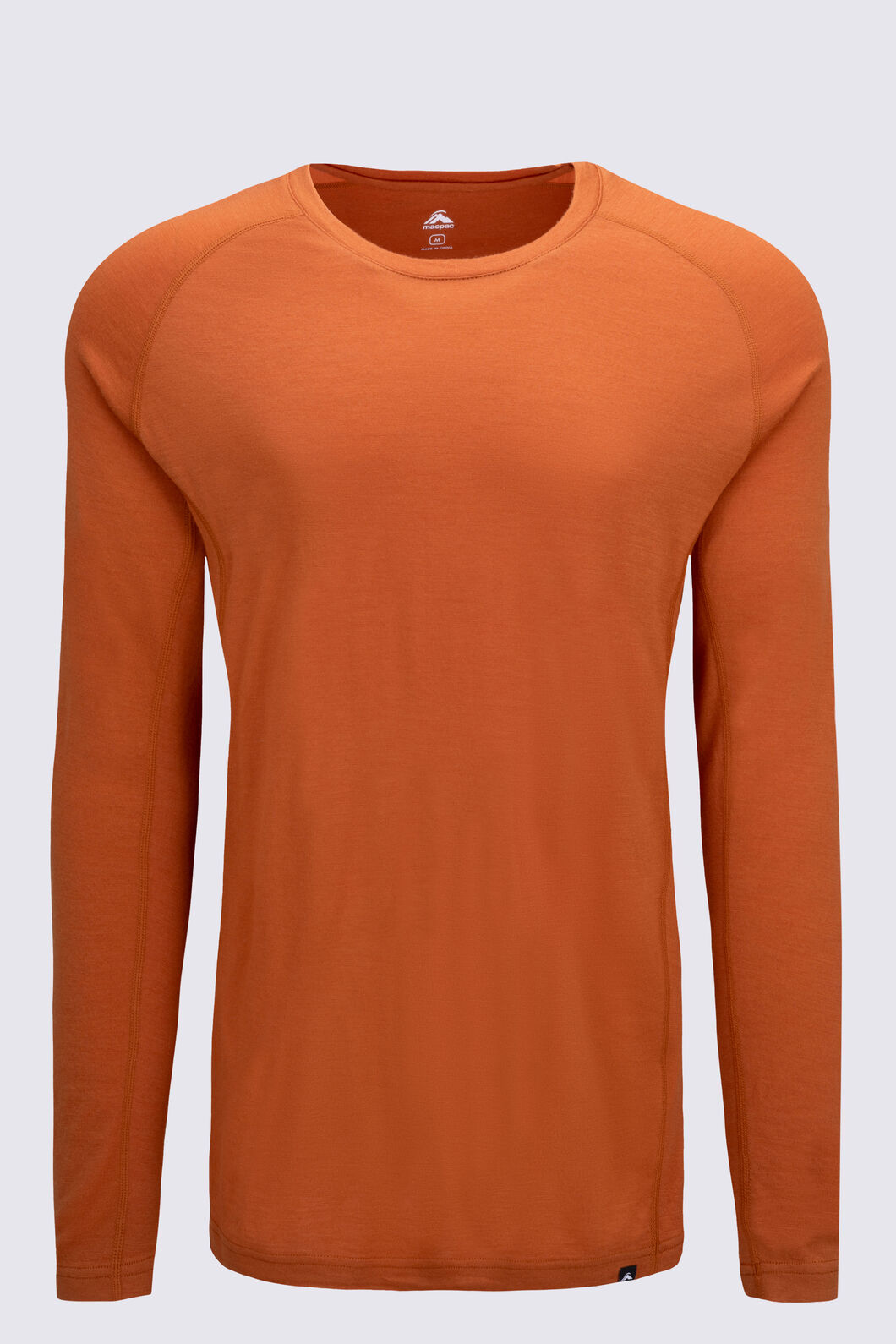 Macpac Men's 150 Merino Long Sleeve Top, Autumnal, hi-res