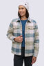 Macpac Women's Alma Fleece Lined Shirt, Tofu Plaid, hi-res