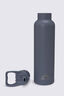 Macpac Insulated Standard Bottle with Straw Lid — 630ml, Slate Grey, hi-res
