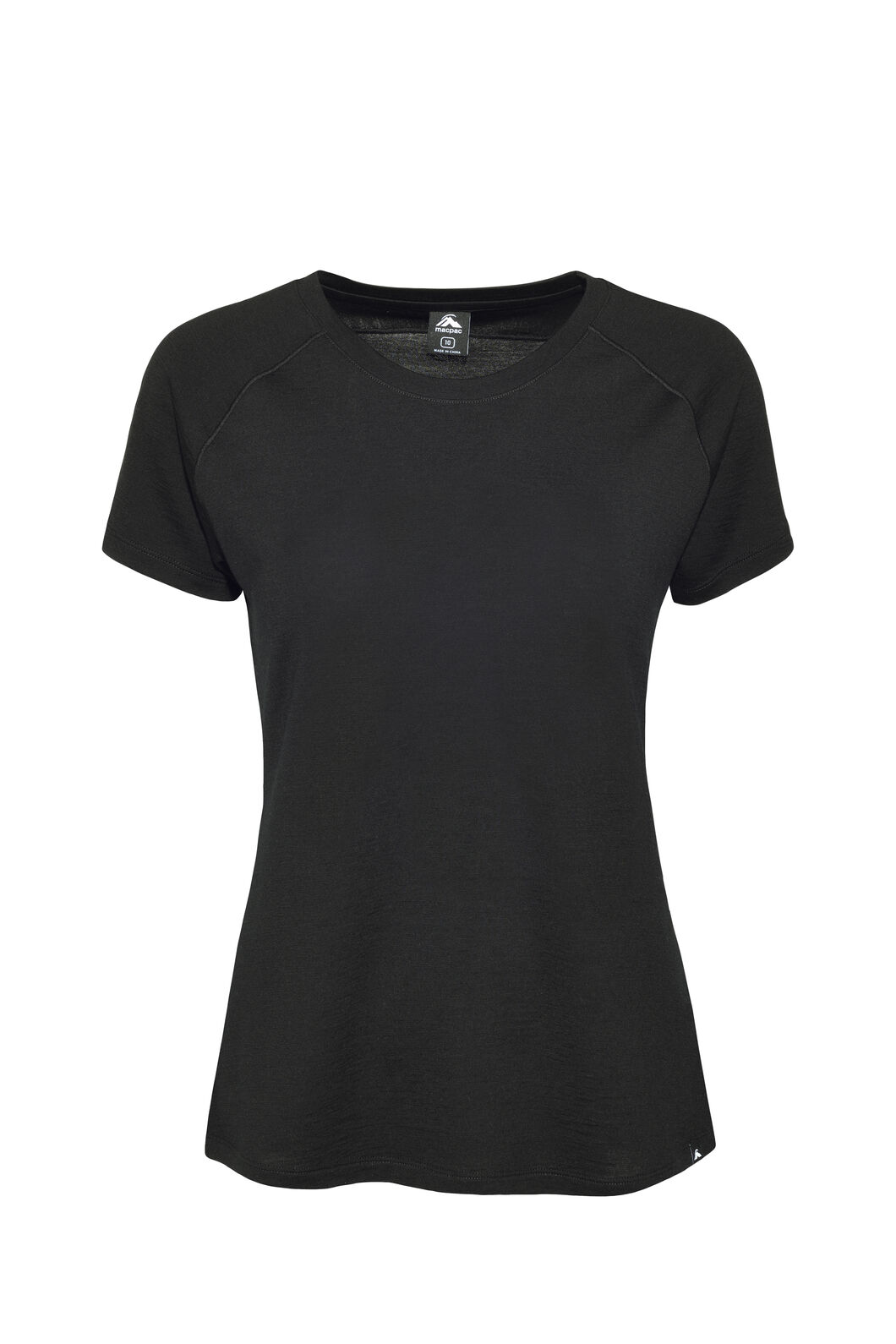 Macpac Women's Ella 180 Merino T-Shirt, Black, hi-res