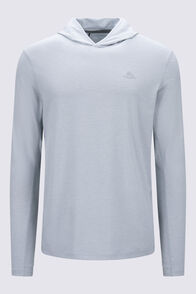 Macpac Men's brrr&deg; Long-Sleeve Hooded Top, Pearl Blue, hi-res