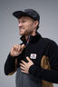 Macpac Men&rsquo;s Heritage Fleece Pullover, Black/Asphalt/Dijon, hi-res