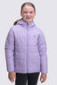 Macpac Kids' Pulsar Alpha Hooded Insulated Jacket, Pastel Lilac/Purple Print, hi-res