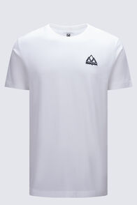 Macpac Men's Vintage Embroidered Fairtrade Organic Cotton T-Shirt, Bright White, hi-res